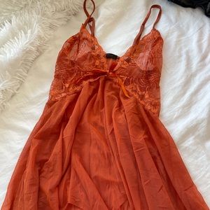 Orange Lingerie Dress